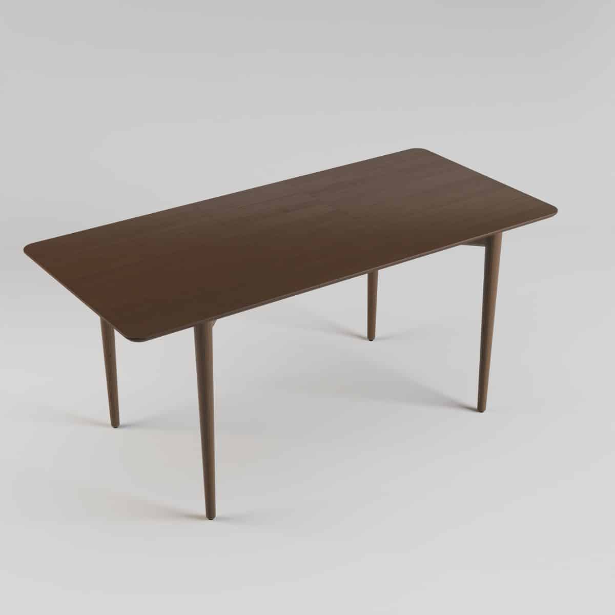 Ausziehbarer Tisch SILVA 130+40 x 80, Dunkelnuss – Bild 5