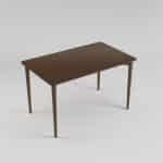 Ausziehbarer Tisch SILVA 130+40 x 80, Dunkelnuss – Bild 3
