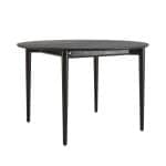 Ausziehbarer Tisch Silva d-120+40 schwarz