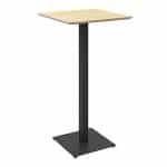 Tetra Bar Tisch 60 x 60 schwarz / naturholz Eiche