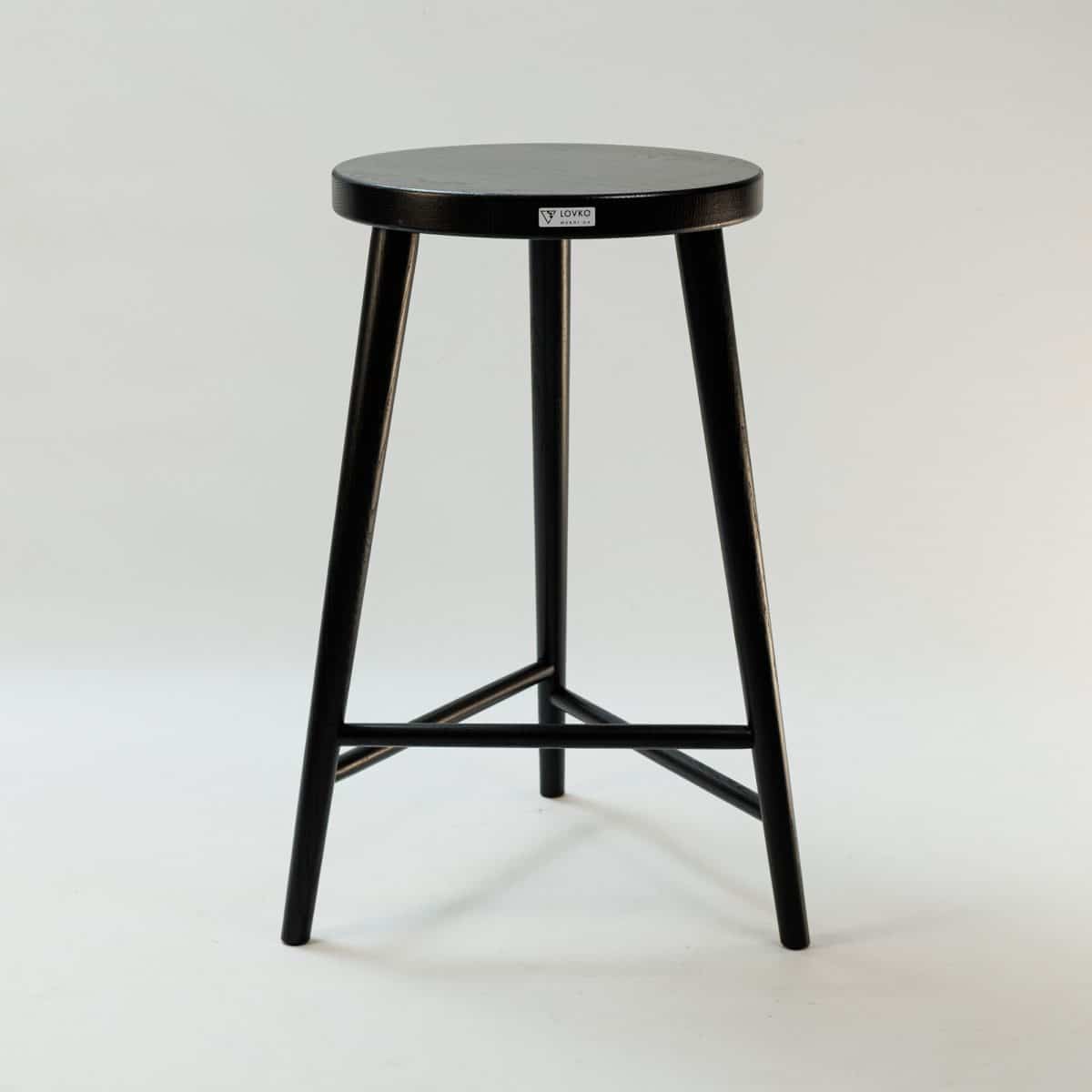 Halbhoher Barhocker Nr. 3, schwarz – Bild 9