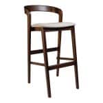 Barstuhl Floki, dunkel nussbaum