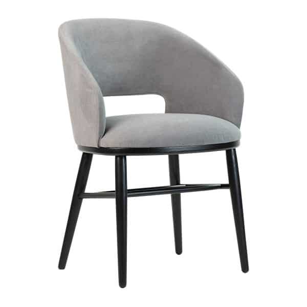 Stuhl Dolphin schwarz / Dream Velvet 202.17
