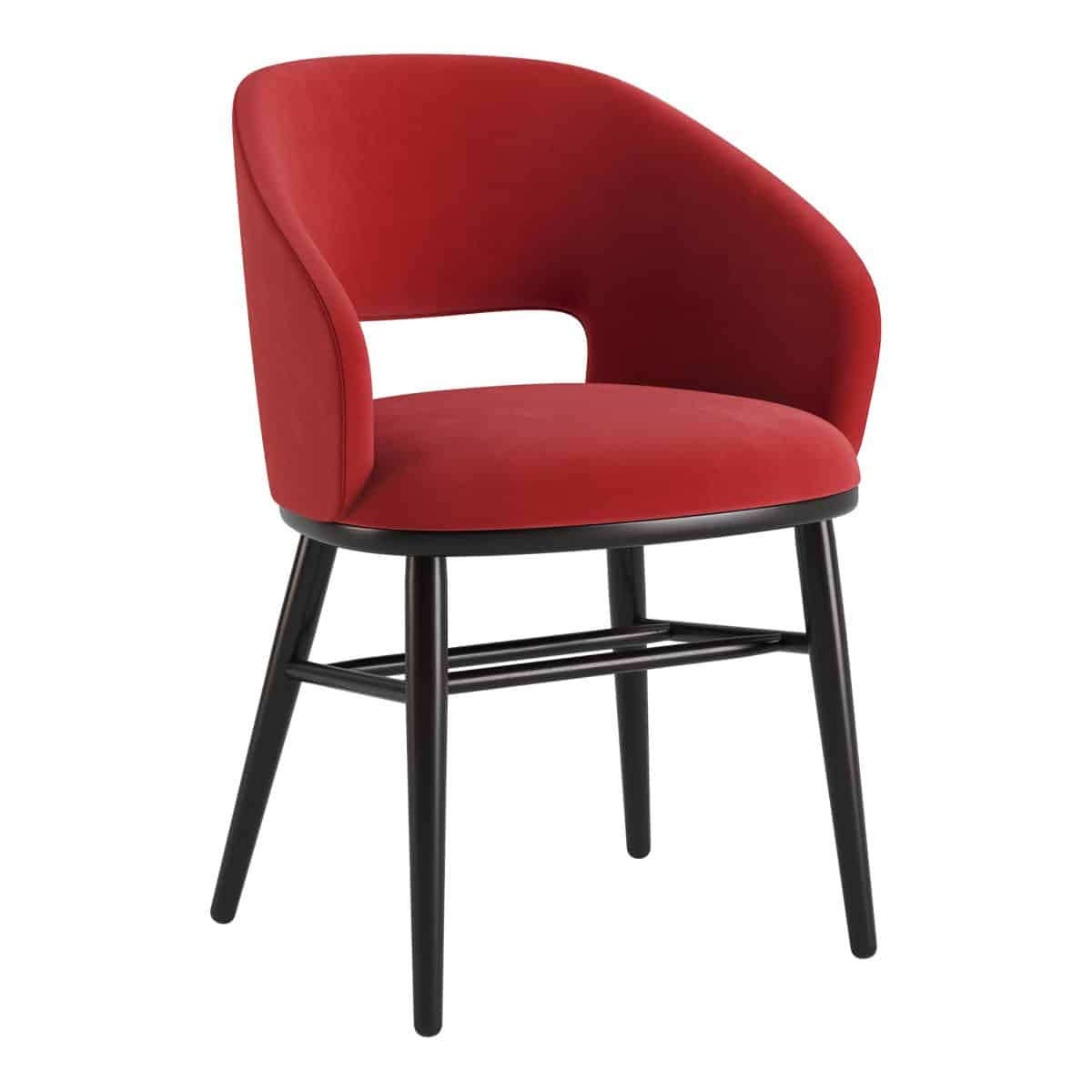 Stuhl Dolphin schwarz / Dream Velvet 202.17 – Bild 3