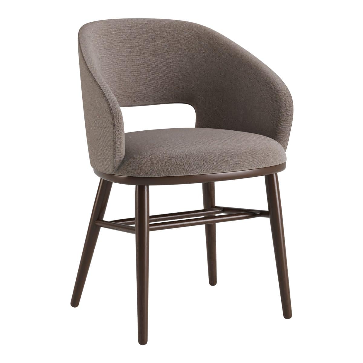 Stuhl Dolphin Dunkelwalnuss / Venus Velvet 2940 – Bild 3