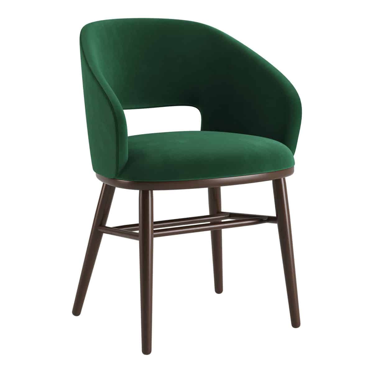 Stuhl Dolphin Dunkelwalnuss / Venus Velvet 2940 – Bild 2