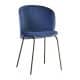 Stuhl Lilo blauer Samt