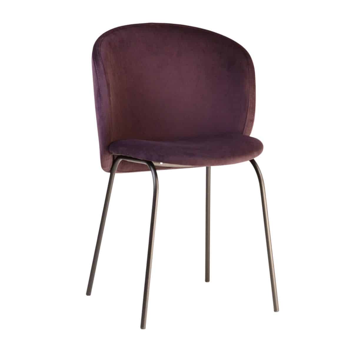 Stuhl Lilo blauer Samt – Bild 4