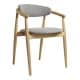 Stuhl Mamont Soft, naturbelassene Esche / Admiral 18