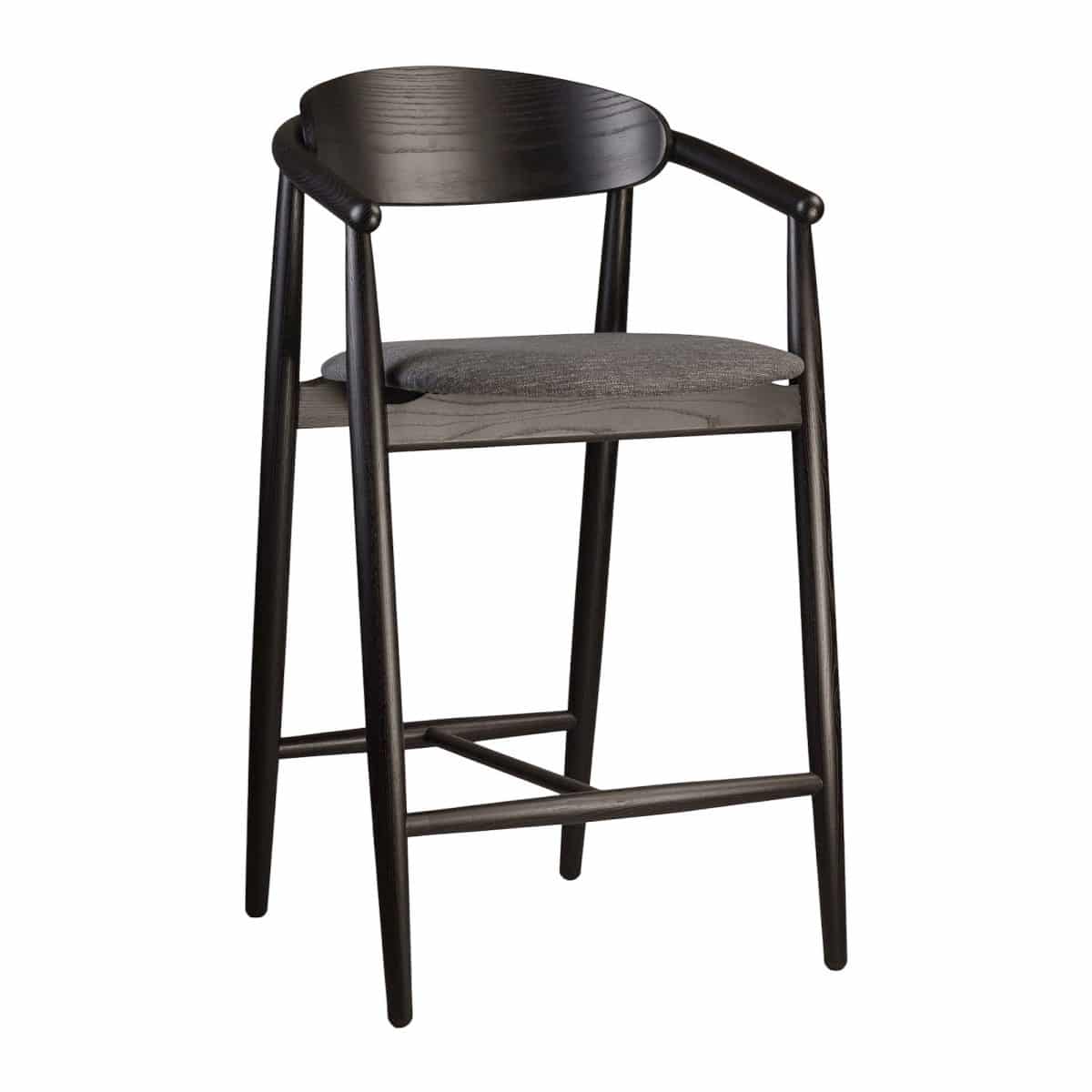Thekenstuhl MAMONT Semi-soft, schwarz – Bild 2