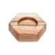 Kerzenhalter aus Holz HEXAGON hell, 7 x 8 cm